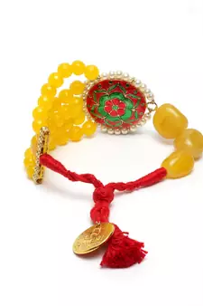 Yellow pearl bracelets