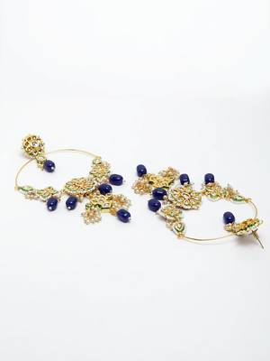 Blue pearl earrings 4