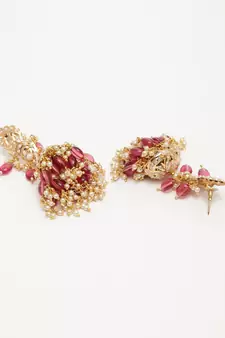 Red pearl earrings
