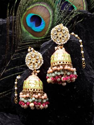 Multicolor pearl earrings 1