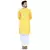 Yellow plain cotton kurta-pajama