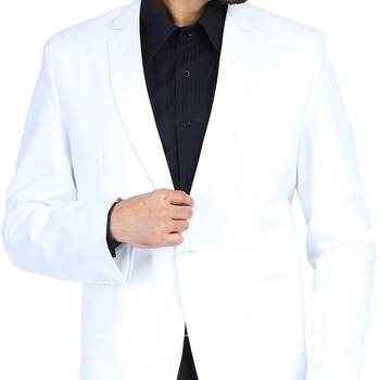 White plain cotton bandhgala-suit 5