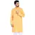 Orange plain cotton men-kurtas