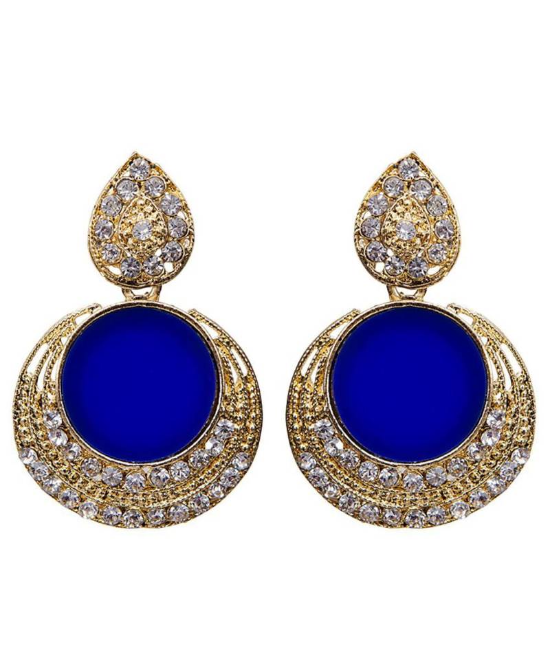 Brass antique gold Multicolor pearl combo earrings