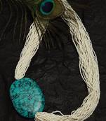 Blue pearl necklaces