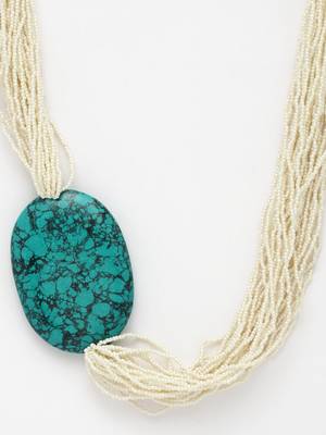 Blue pearl necklaces 3