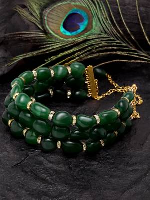 Green cubic zirconia necklaces 1