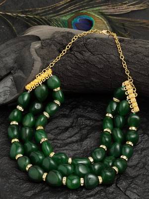 Green cubic zirconia necklaces 2