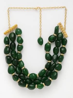 Green cubic zirconia necklaces 3