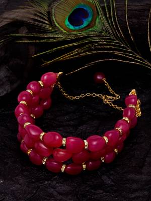 Red cubic zirconia necklaces 1