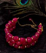 Red cubic zirconia necklaces