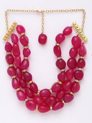 Red cubic zirconia necklaces 3