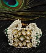 Gold pearl bracelets