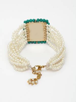 Blue pearl bracelets 3