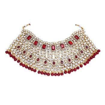  Red Studded Bridal Set 5