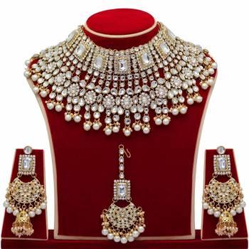  White Studded Bridal Set 3
