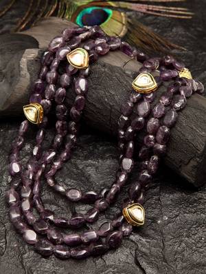 Purple pearl necklaces 1
