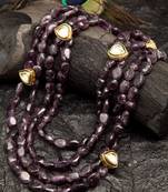 Purple pearl necklaces