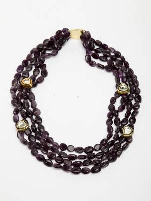 Purple pearl necklaces 2