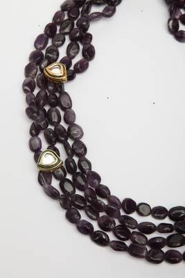 Purple pearl necklaces 3