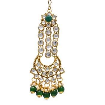 Ethnic Indian Traditional Red Gold Plated Kundan Dulhan Bridal Jewellery Set with Choker Earrings Maang Tikka 4