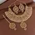 Steorra Jewels Crystals Pearls Necklace Set with Maangtikka  Earrings For Women