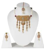Steorra Jewels Golden Chokar Necklace Jewellery