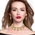 Steorra Jewels western wedding style golden kundan choker necklace set with matching earring for girls and women