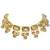 Steorra Jewels western wedding style golden kundan choker necklace set with matching earring for girls and women