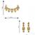 Steorra Jewels western wedding style golden kundan choker necklace set with matching earring for girls and women