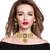 Steorra Jewels Gold Tone Heavy Kundan Partywear Pearl Choker Necklace Set with Earring