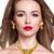Steorra Jewels Traditional Partywear Original Work Premium Golden Choker Necklace Set