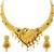 Steorra Jewels Traditional Partywear Original Work Premium Golden Choker Necklace Set