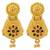 Steorra Jewels Traditional Partywear Original Work Premium Golden Choker Necklace Set