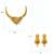 Steorra Jewels Traditional Partywear Original Work Premium Golden Choker Necklace Set