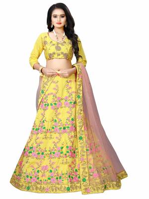 Latest heavy embroidered Semi-Stitched Silk And velvet Designer Lehenga Choli With Dupatta 1