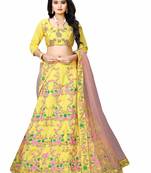 Latest heavy embroidered Semi-Stitched Silk And velvet Designer Lehenga Choli With Dupatta