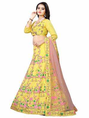Latest heavy embroidered Semi-Stitched Silk And velvet Designer Lehenga Choli With Dupatta 4