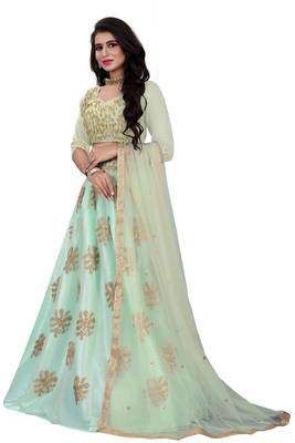 Latest heavy embroidered Semi-Stitched Silk And velvet Designer Lehenga Choli With Dupatta 3