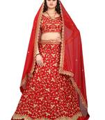 Latest heavy embroidered Semi-Stitched Silk And velvet Designer Lehenga Choli With Dupatta