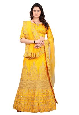 Latest heavy embroidered Semi-Stitched Silk And velvet Designer Lehenga Choli With Dupatta 1
