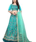 Latest heavy embroidered Semi-Stitched Silk And velvet Designer Lehenga Choli With Dupatta