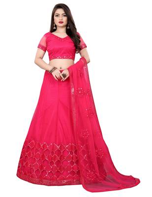 Latest heavy embroidered Semi-Stitched Silk And velvet Designer Lehenga Choli With Dupatta 1