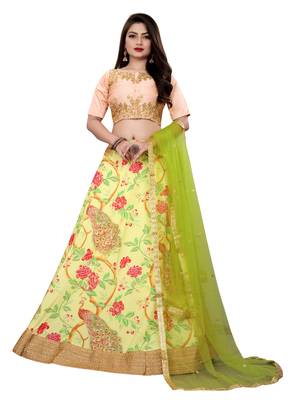 Latest heavy embroidered Semi-Stitched Silk And velvet Designer Lehenga Choli With Dupatta 1