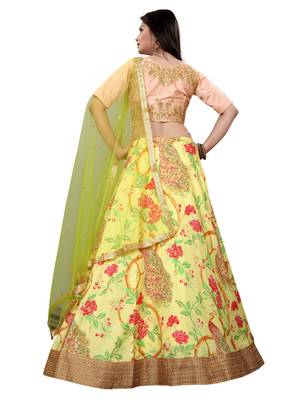Latest heavy embroidered Semi-Stitched Silk And velvet Designer Lehenga Choli With Dupatta 2