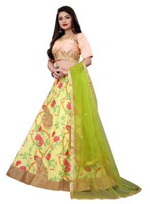 Latest heavy embroidered Semi-Stitched Silk And velvet Designer Lehenga Choli With Dupatta 3