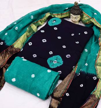 Black bandhej pure cotton salwar 1