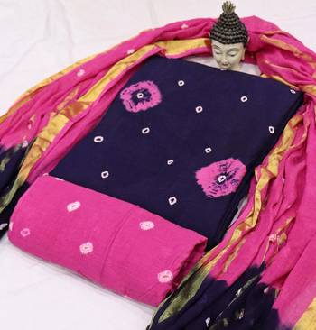 Dark-violet bandhej pure cotton salwar 1