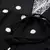 Kvsfab Women Black & White Embroidered Sequins Tiered Layered Anarkali Kurta
