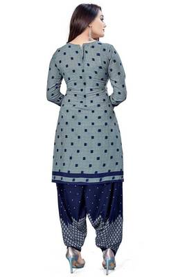 Rajnandini Multicolor floral print cotton unstitched salwar with dupatta ( pack of 2 ) 4